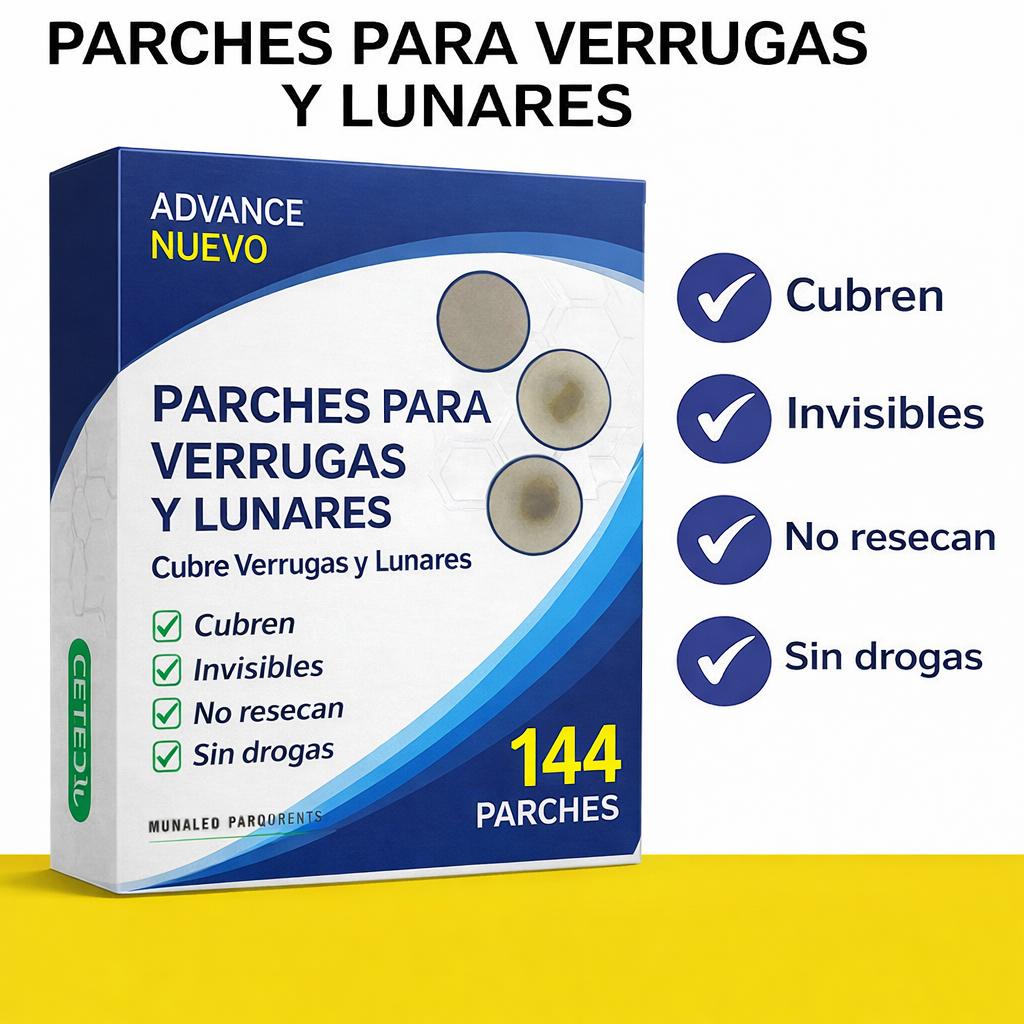 Parches Eliminadores de Verrugas (144 Unidades)
