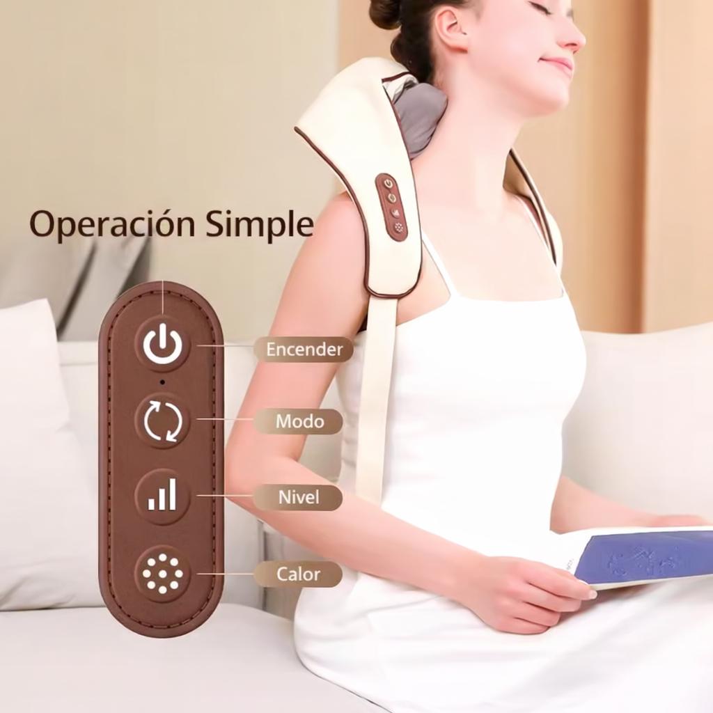 Masajeador Inalámbrico para Cuello y Hombros
