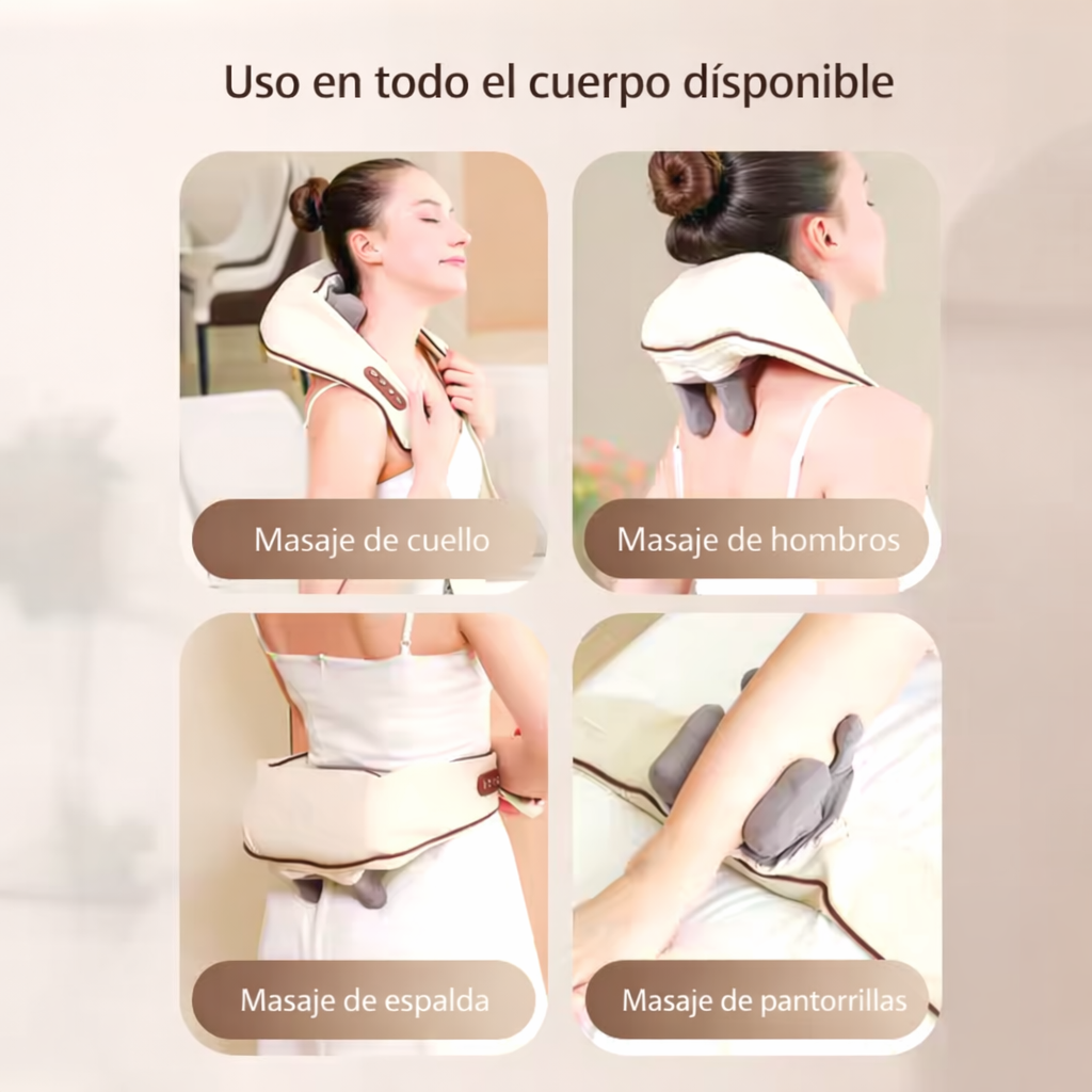 Masajeador Inalámbrico para Cuello y Hombros