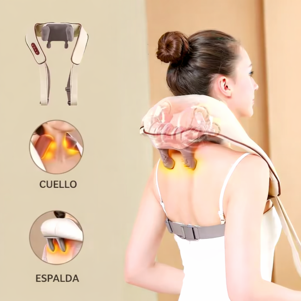 Masajeador Inalámbrico para Cuello y Hombros