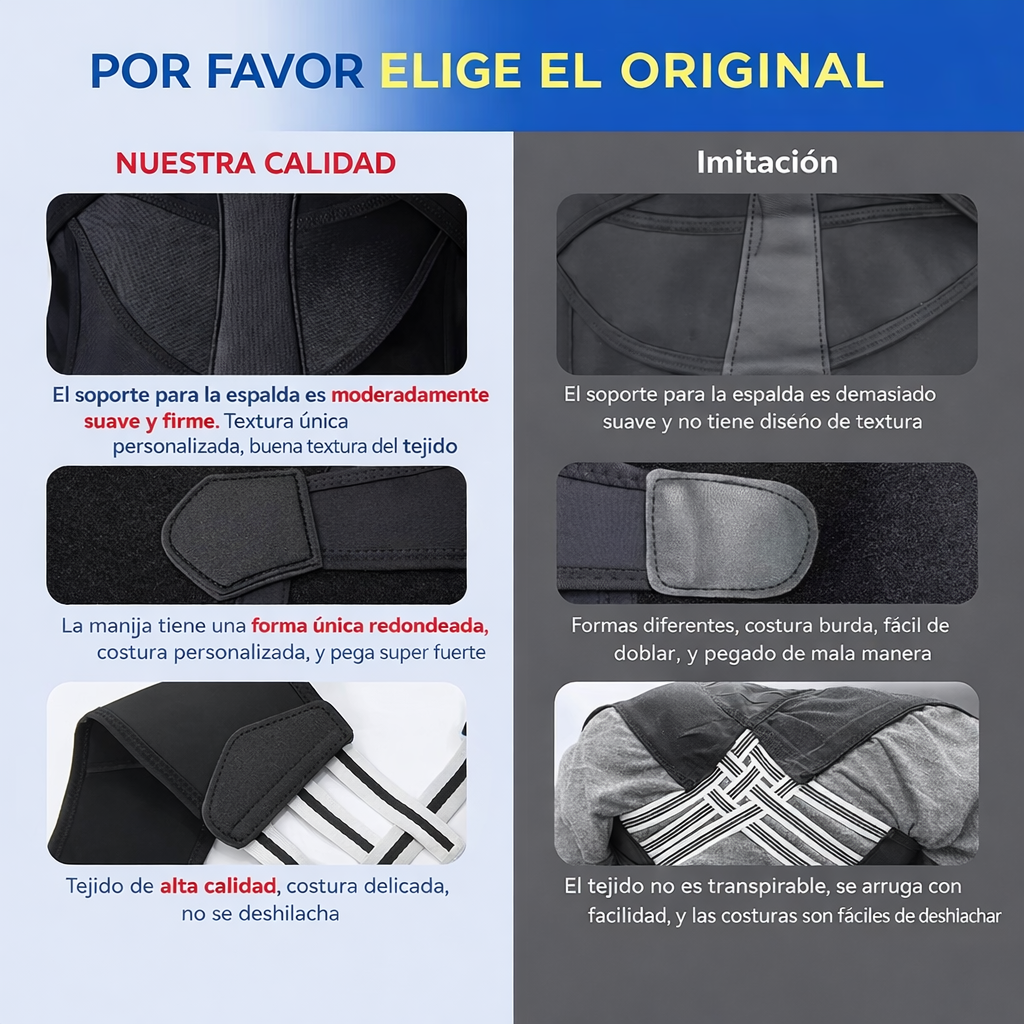 Cinturón Corrector de postura de espalda para hombre y mujer