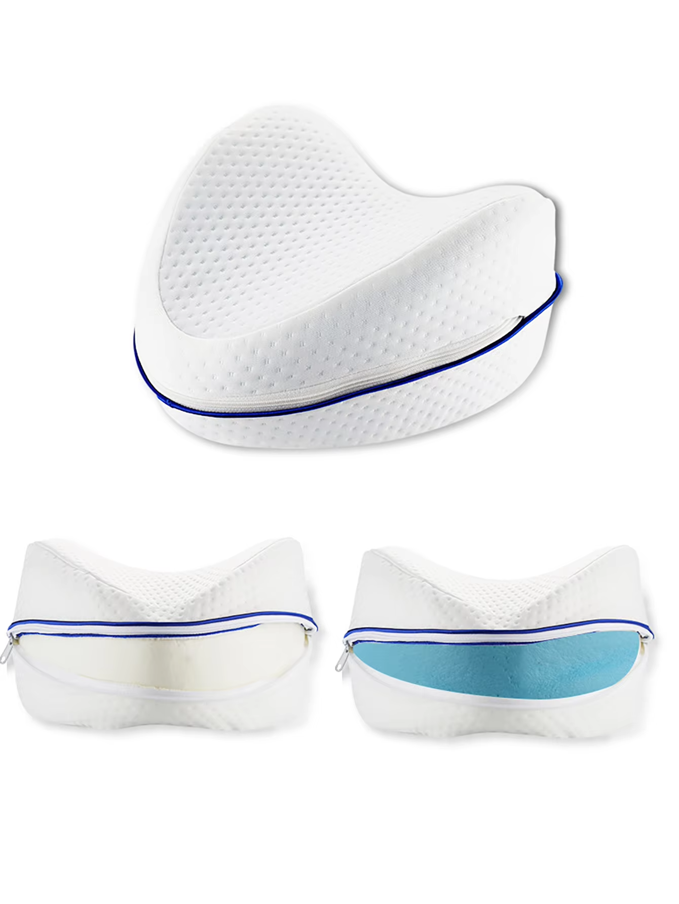 Almohada Ortopédica para piernas de algodón con memoria, rebote lento